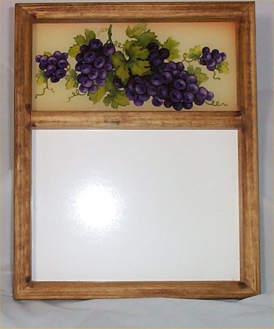 Erasable Memo Board Grape Tuscan Message Wall Decor New  