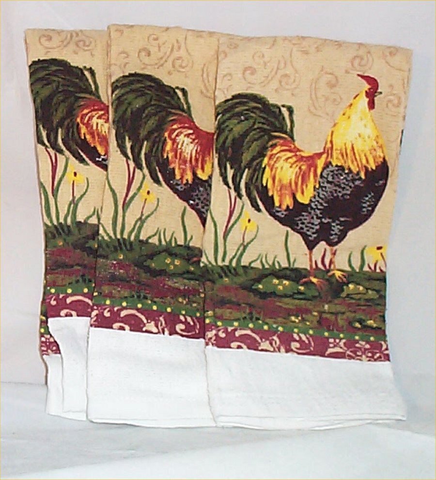 Kitchen Towel Chicken Rooster Country Farm Decor 10