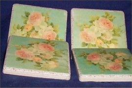 Chic Sage Coasters Not Shabby Just Chic