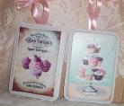 Cup Cake Wall Plaque Home DEcor Cupcake Decoration Pink White Ect Set of 2 #2