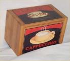 Coffee Recipe Box Bamboo Bistro Cappuccino Kitchen Chef