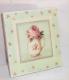 Chic Trivet Ceramic Tile Sage Green Shabby Floral Victorian Kitchen 